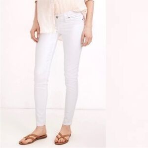 Madewell White Maternity Skinny Jeans